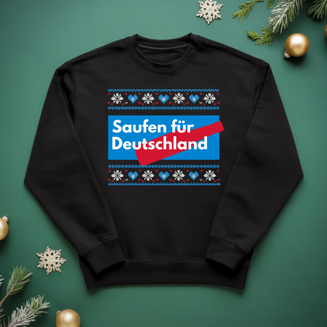 Saufen für Deutschland - Weihnachten Sweatshirt Unisex