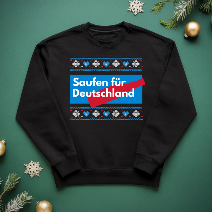 Saufen für Deutschland - Weihnachten Sweatshirt Unisex