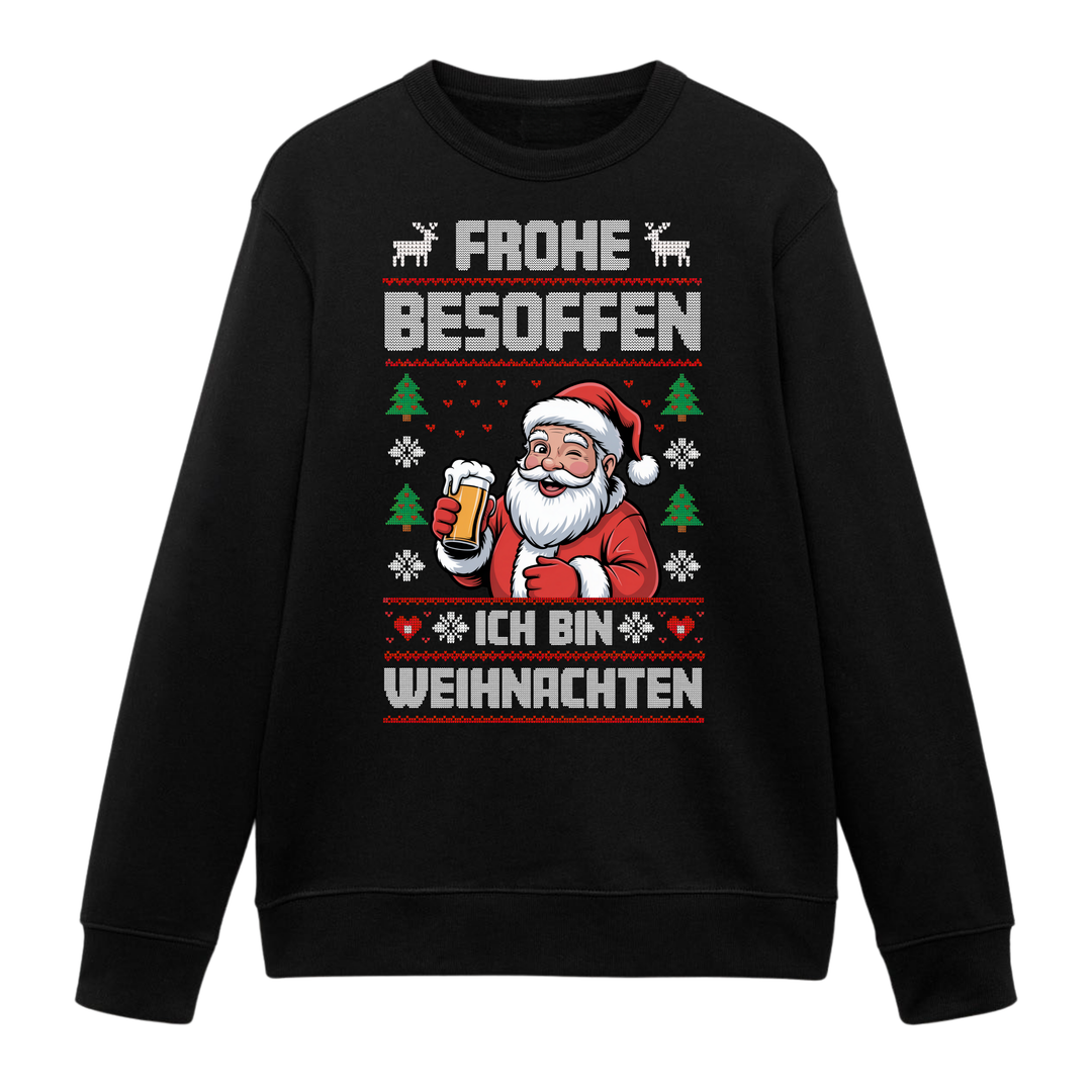 Frohe Besoffen - Weihnachten Sweatshirt Unisex