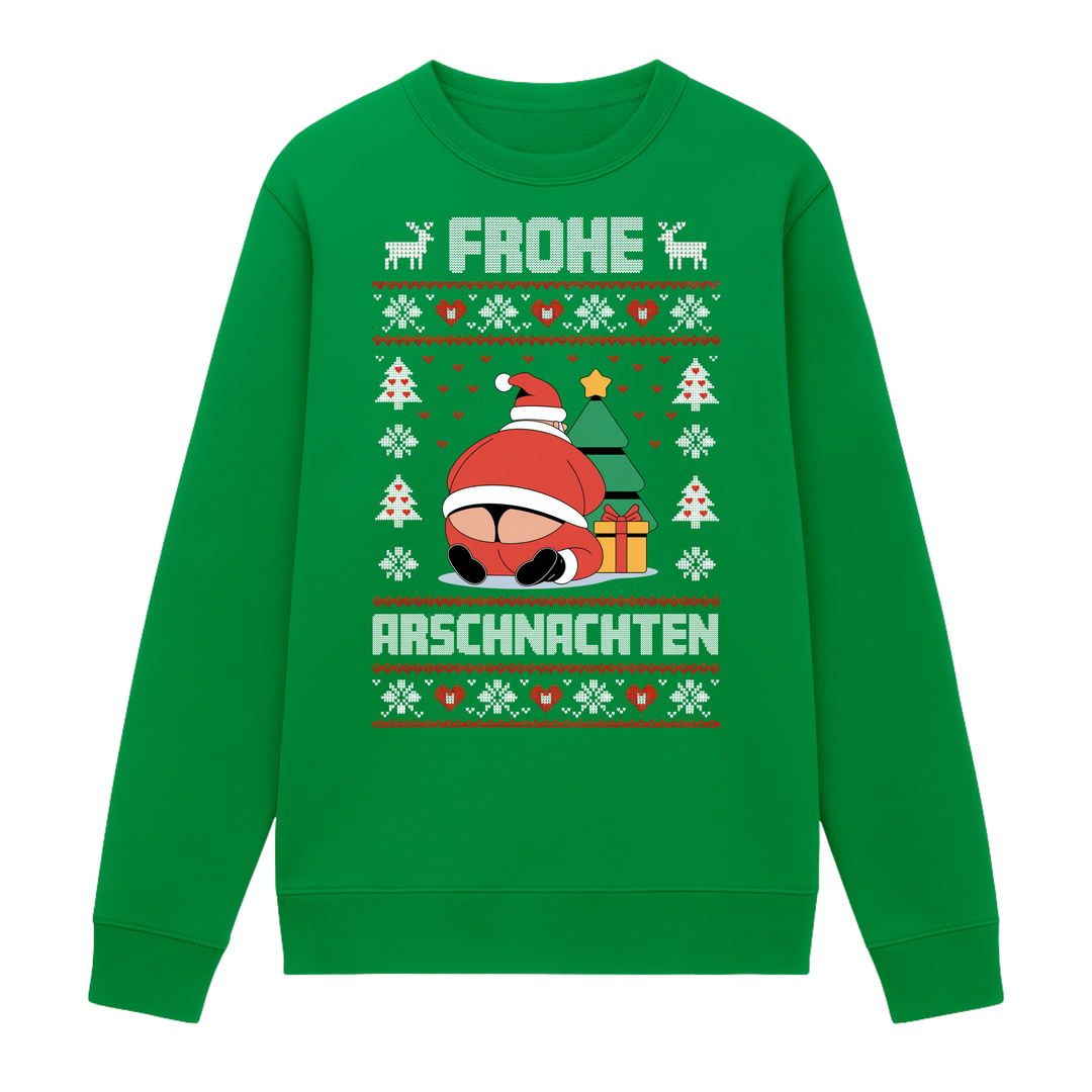Frohe Arschnachten - Weihnachten Sweatshirt Unisex