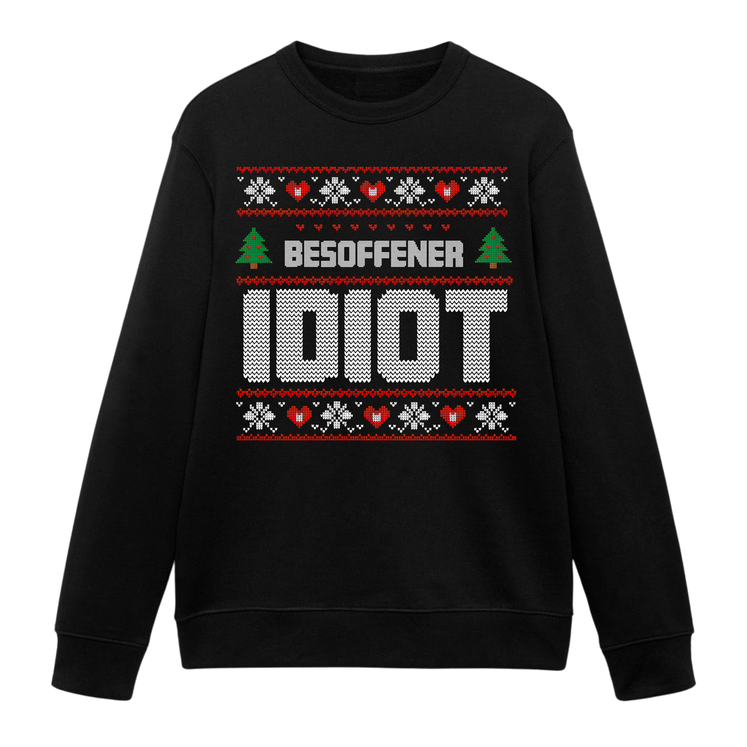 Besoffener Idiot - Weihnachten Sweatshirt Unisex