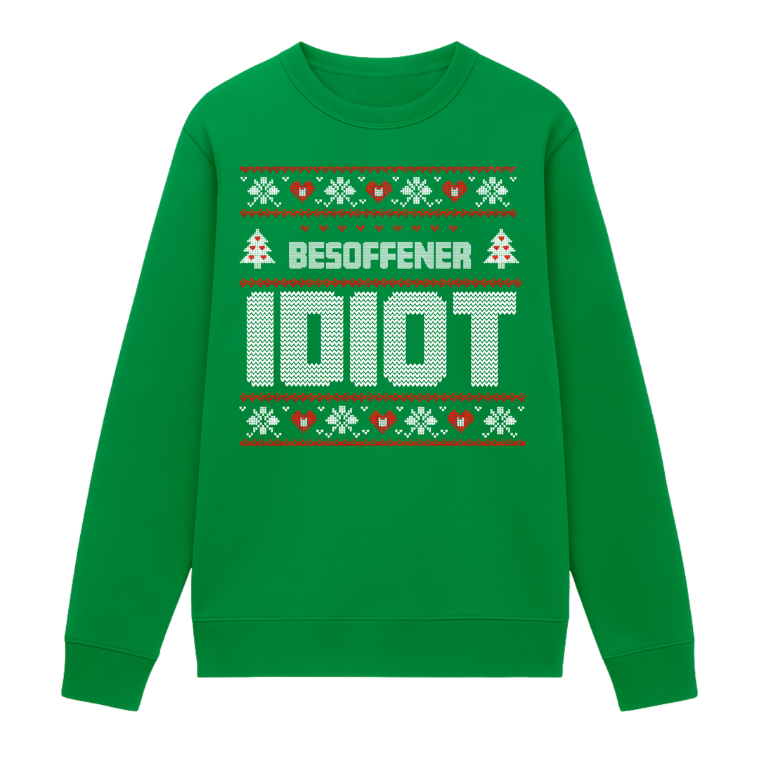 Besoffener Idiot - Weihnachten Sweatshirt Unisex