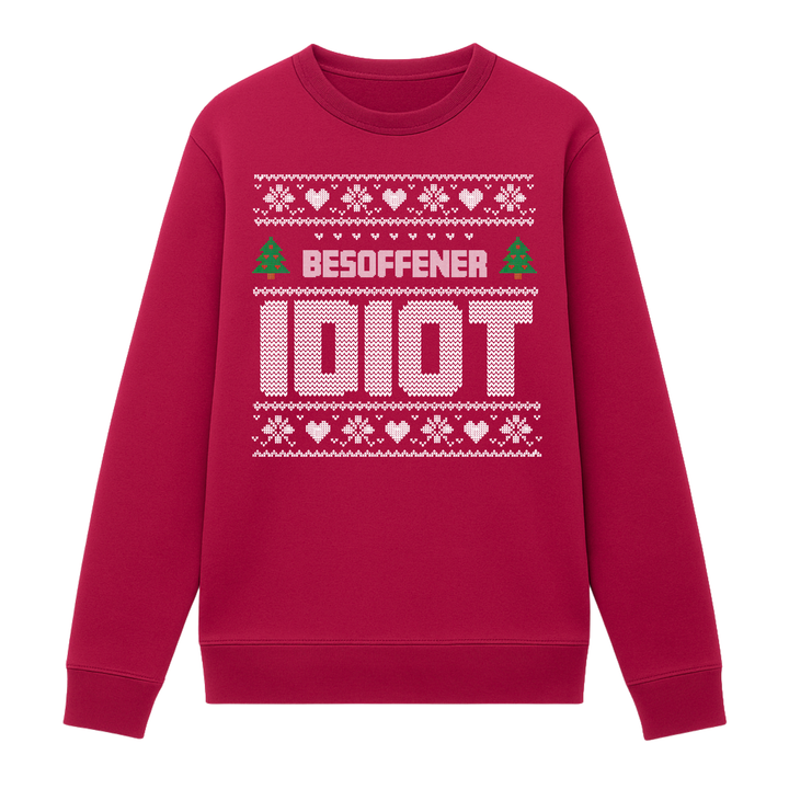 Besoffener Idiot - Weihnachten Sweatshirt Unisex
