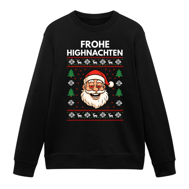 Frohe Highnachten - Weihnachten Sweatshirt Unisex