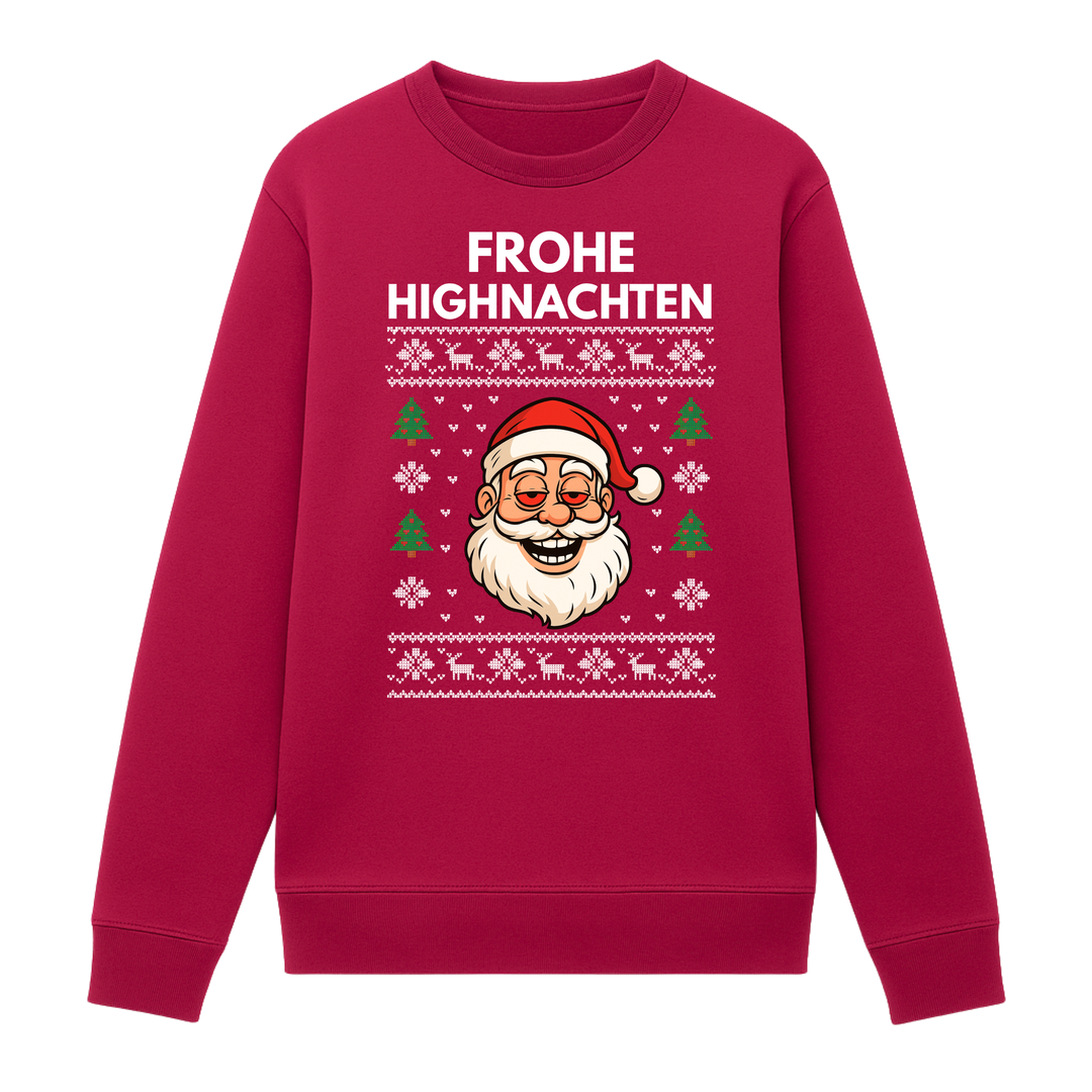 Frohe Highnachten - Weihnachten Sweatshirt Unisex