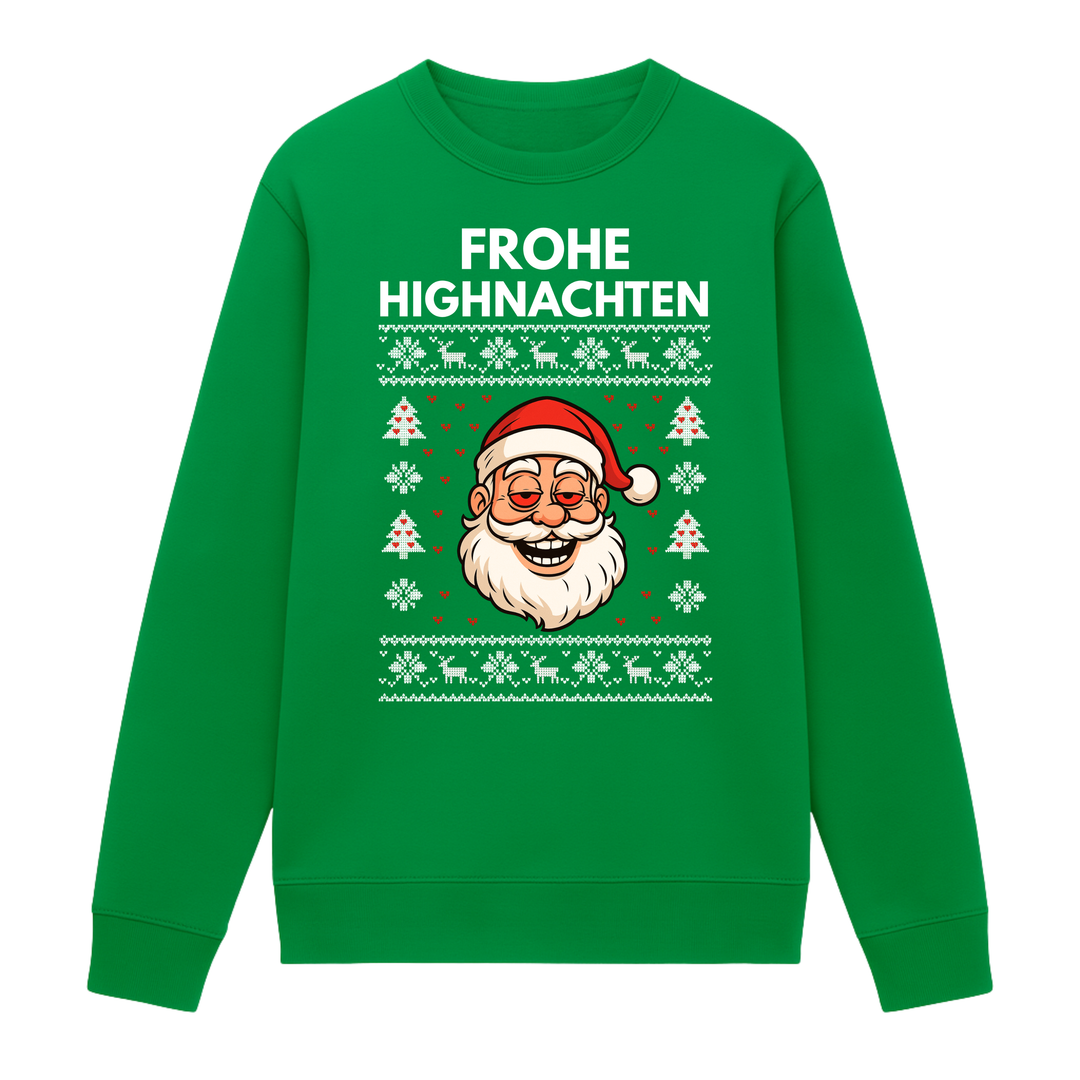 Frohe Highnachten - Weihnachten Sweatshirt Unisex