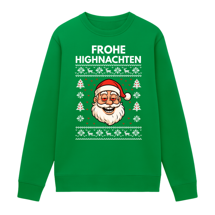 Frohe Highnachten - Weihnachten Sweatshirt Unisex