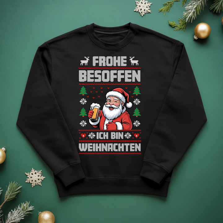 Frohe Besoffen - Weihnachten Sweatshirt Unisex