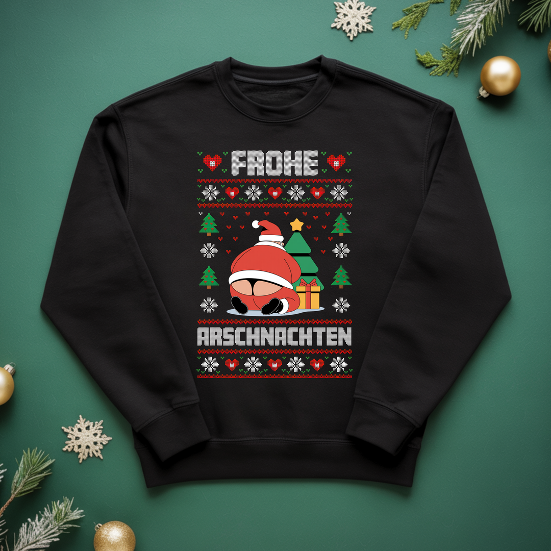 Frohe Arschnachten - Weihnachten Sweatshirt Unisex