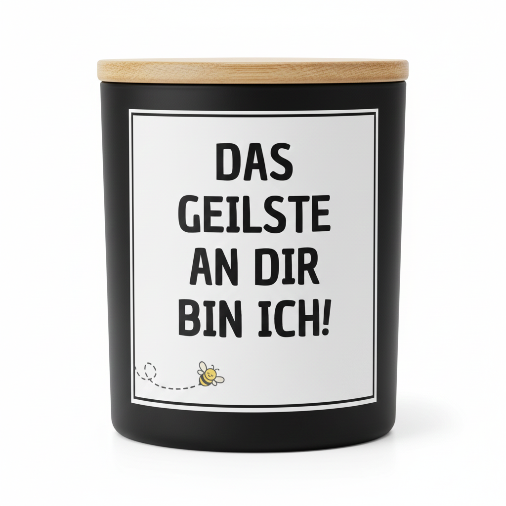 Das Geilste an dir bin ich - Kerze