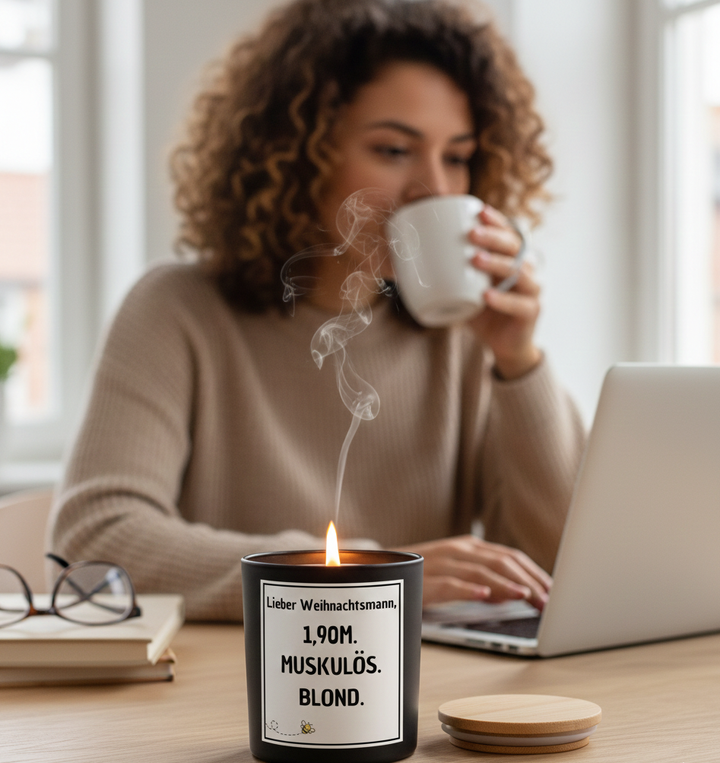 Lieber Weihnachtsmann - Kerze