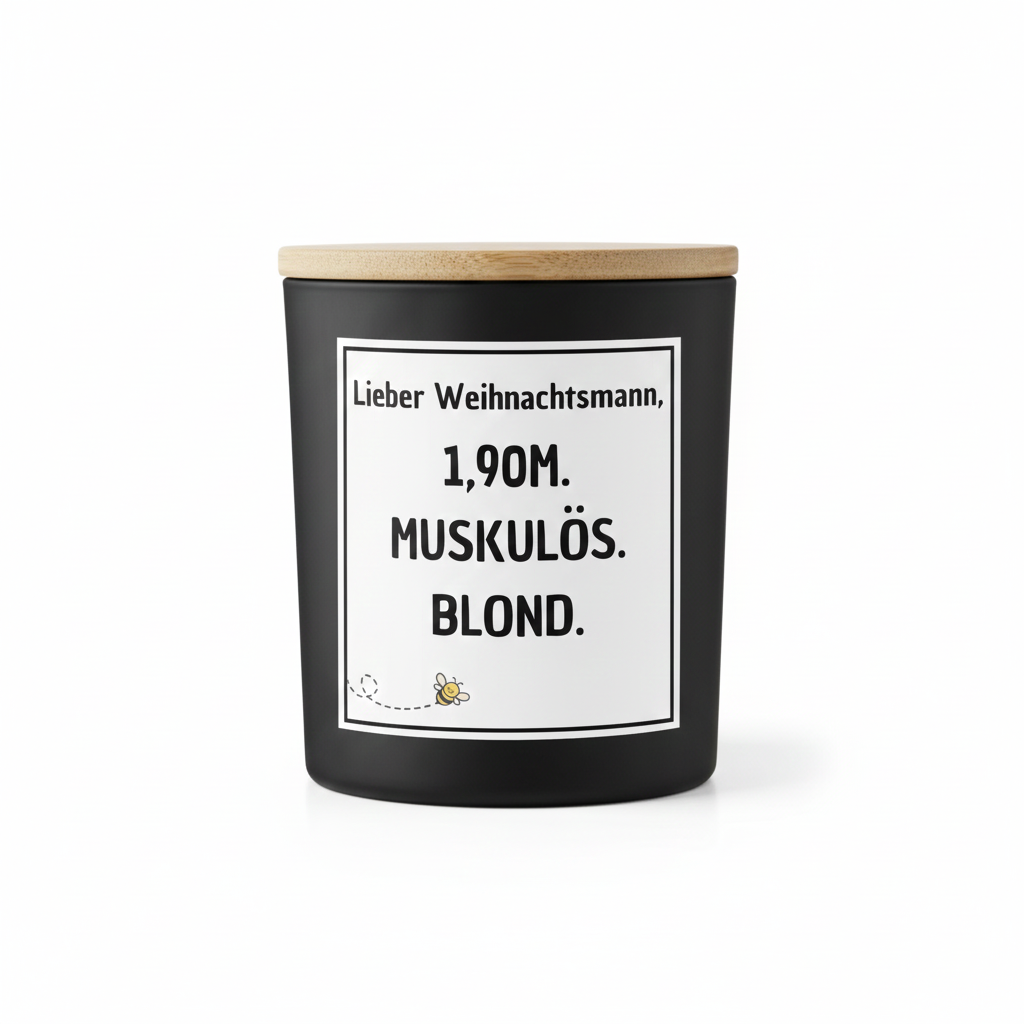 Lieber Weihnachtsmann - Kerze