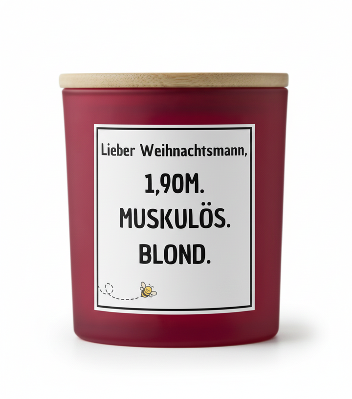Lieber Weihnachtsmann - Kerze