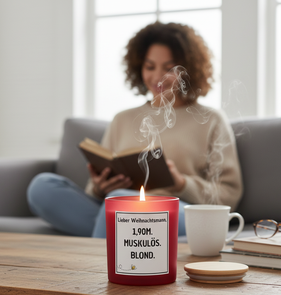 Lieber Weihnachtsmann - Kerze