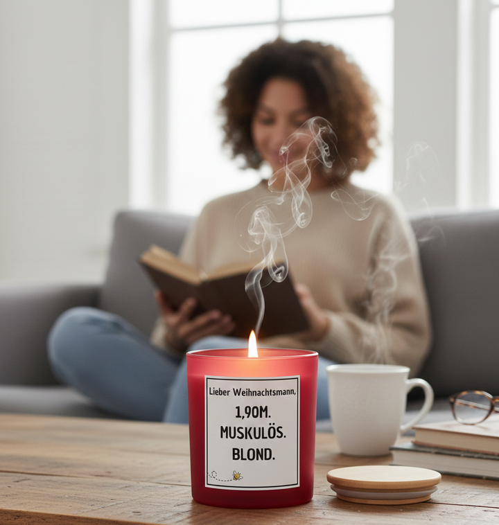 Lieber Weihnachtsmann - Kerze