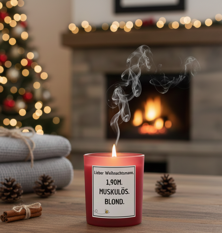 Lieber Weihnachtsmann - Kerze