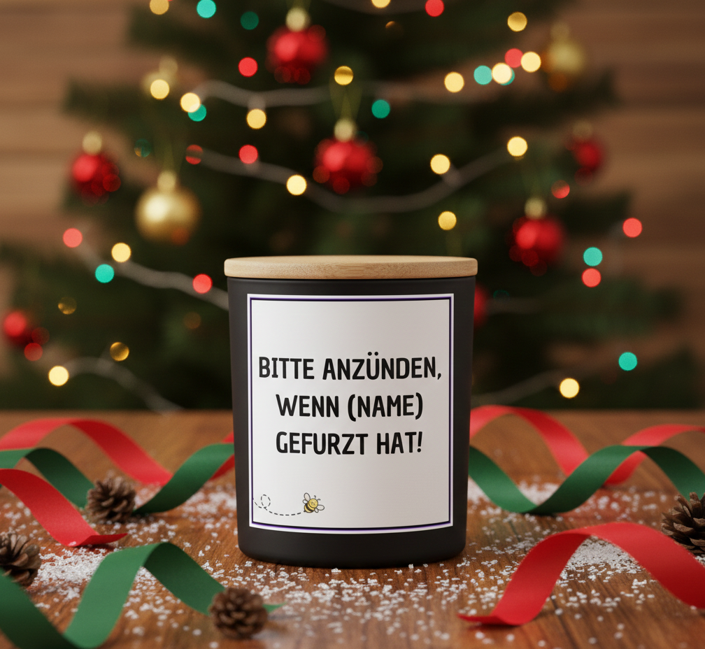 Furz Kerze personalisierbar